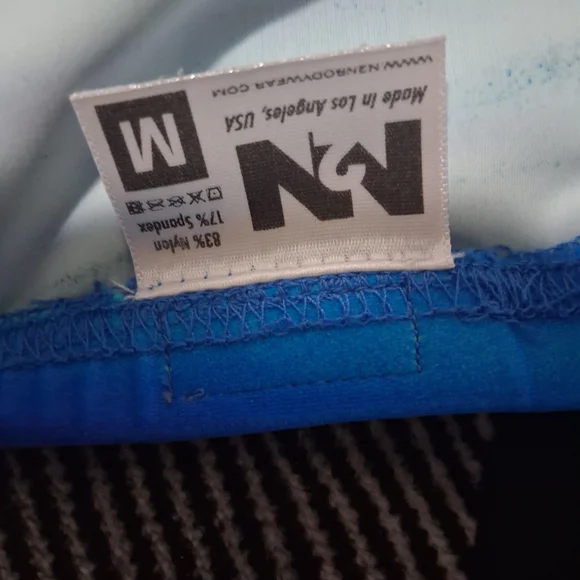 Men's Blue Swim Trunks - Picture 3 of 6